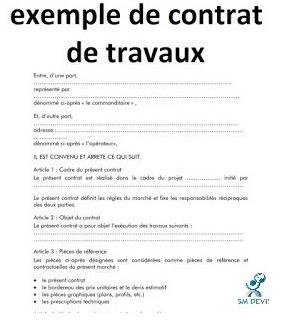 Qu'est-ce que le Contrat de travaux SM Devis ?